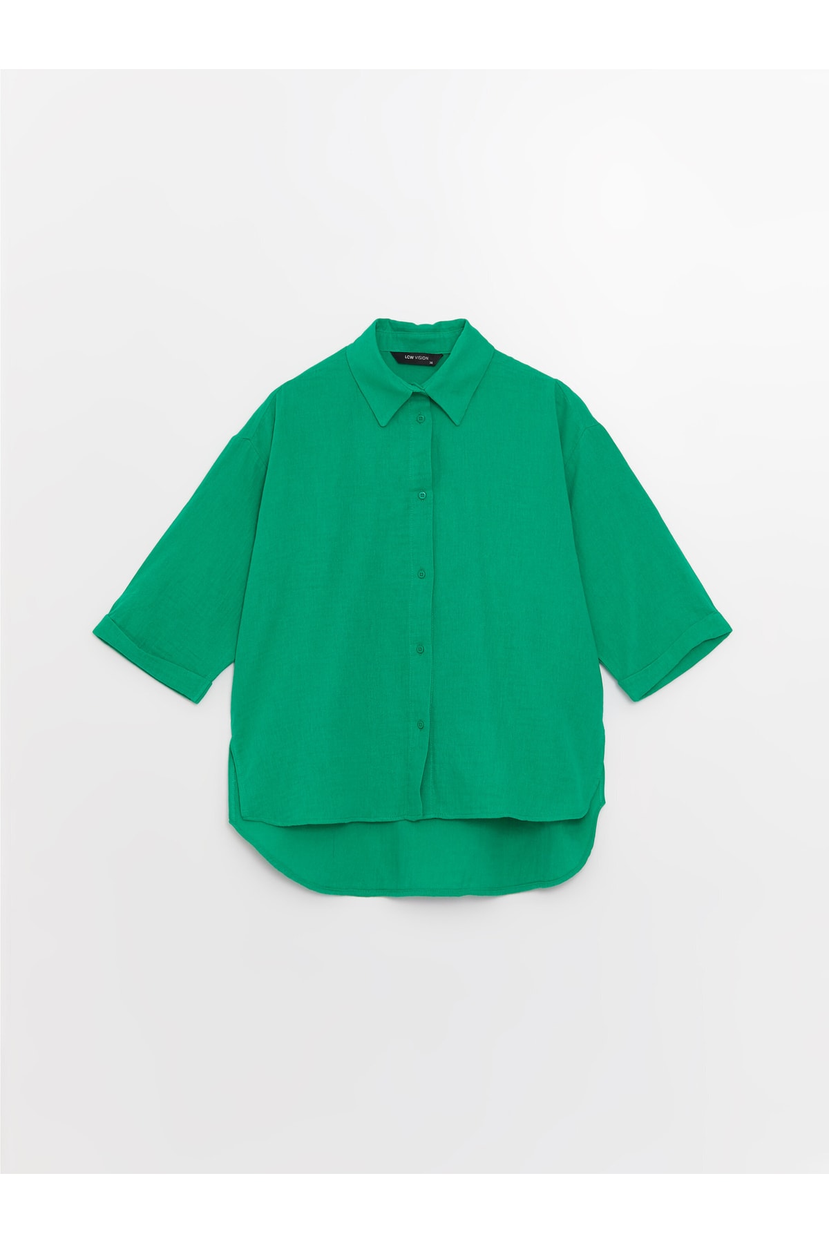 цена Рубашка - зеленая - оверсайз LC Waikiki, зеленый