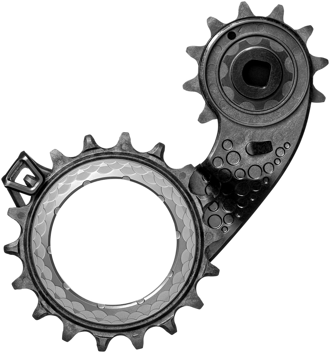 

Увеличенный каркас шкива переключателя HOLLOWcage — SRAM AXS eTap absoluteBLACK, серый