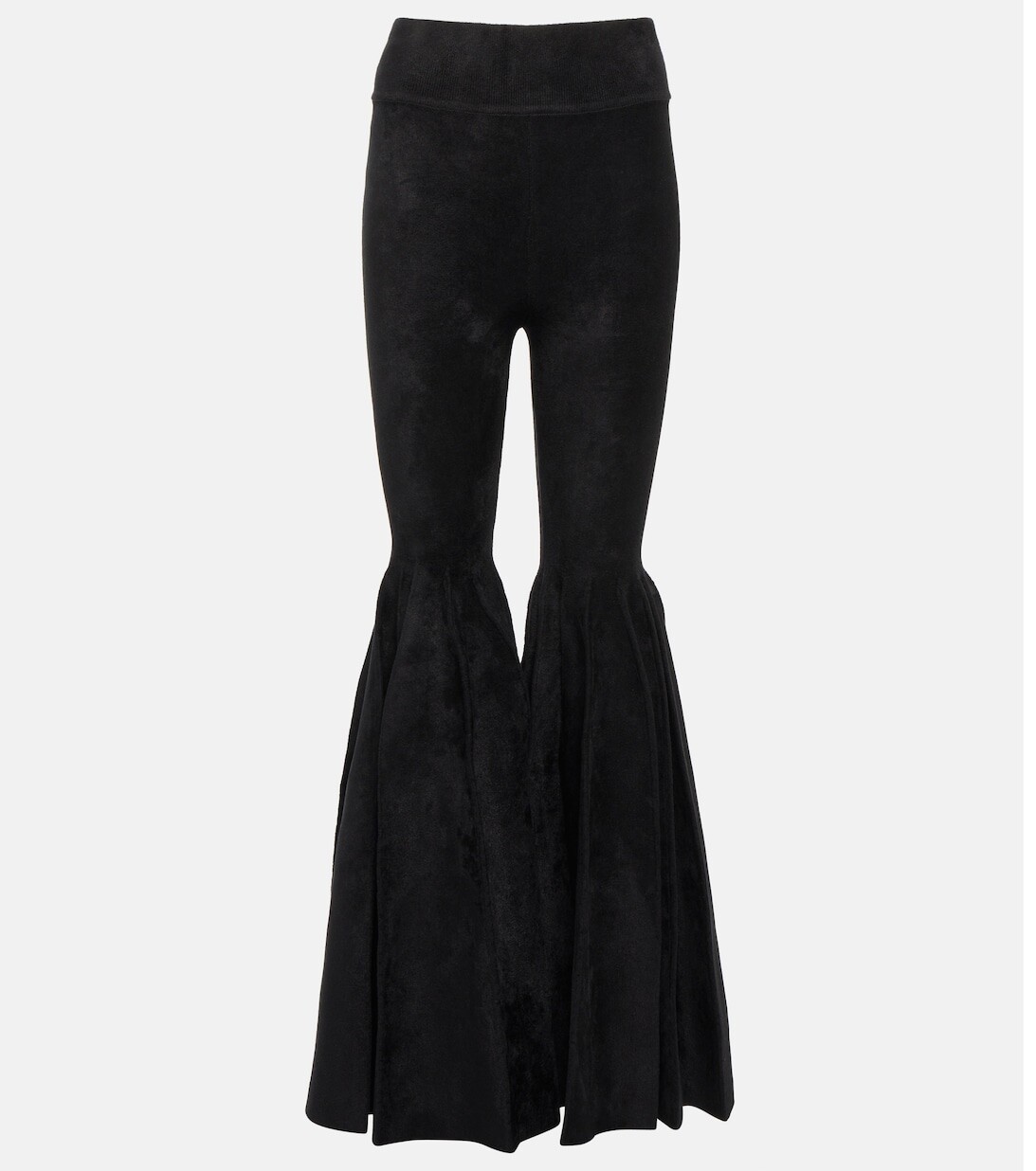 

Расклешенные бархатные брюки ALAÏA, черный