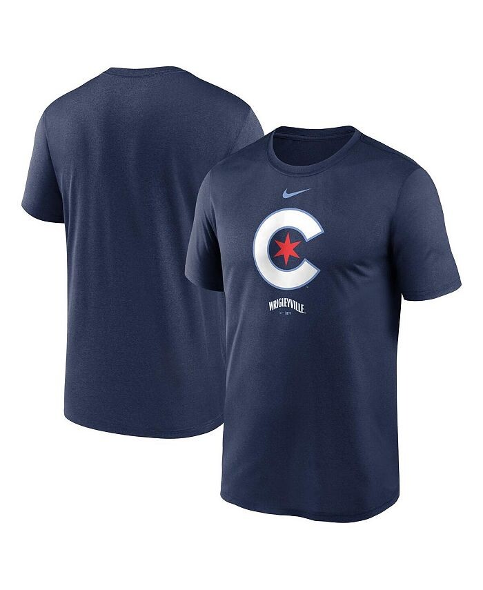 

Мужская темно-синяя футболка с логотипом Chicago Cubs City Connect Nike, синий