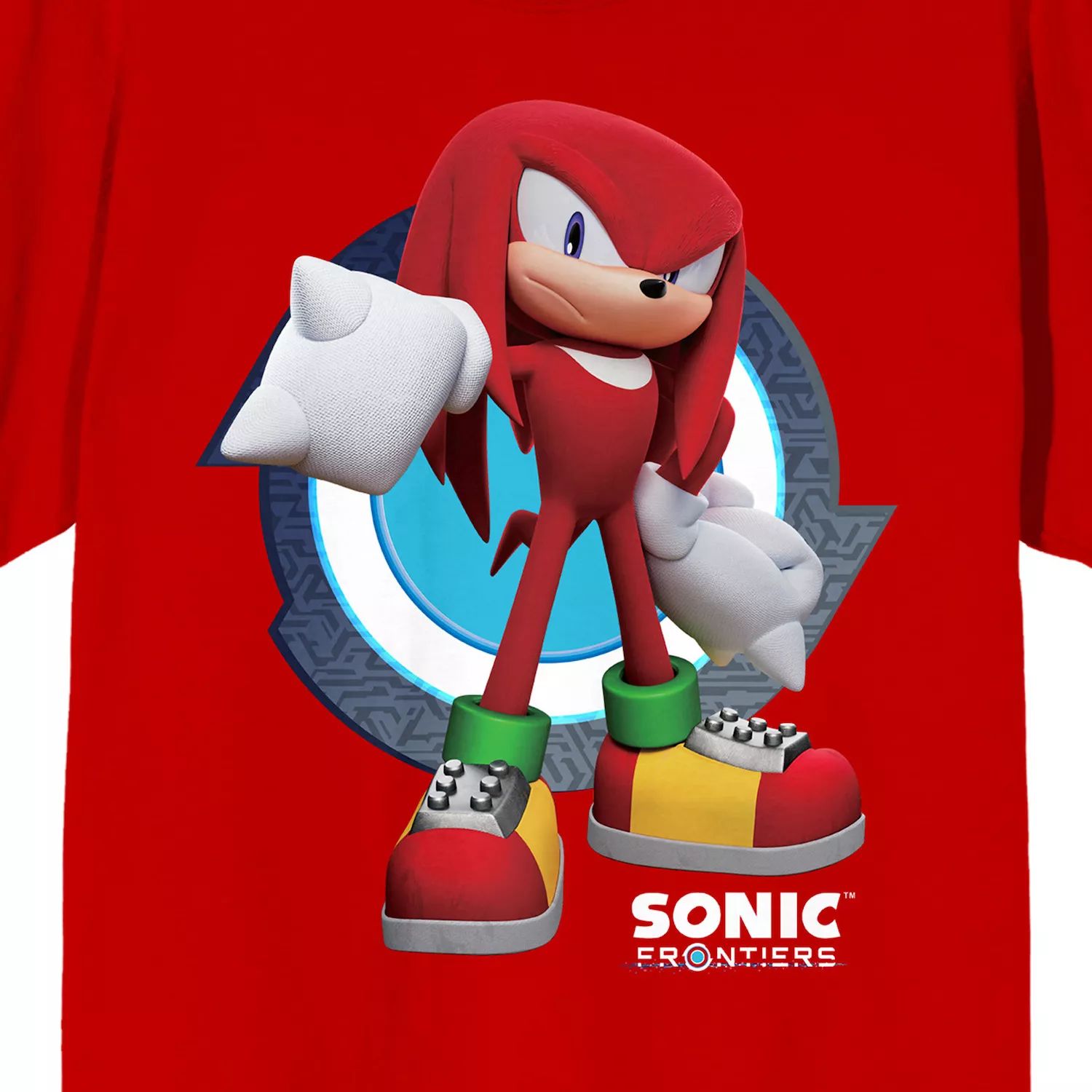 Мужская футболка с рисунком Sonic Frontiers Videogame Knuckles Licensed Character sonic frontiers [switch]