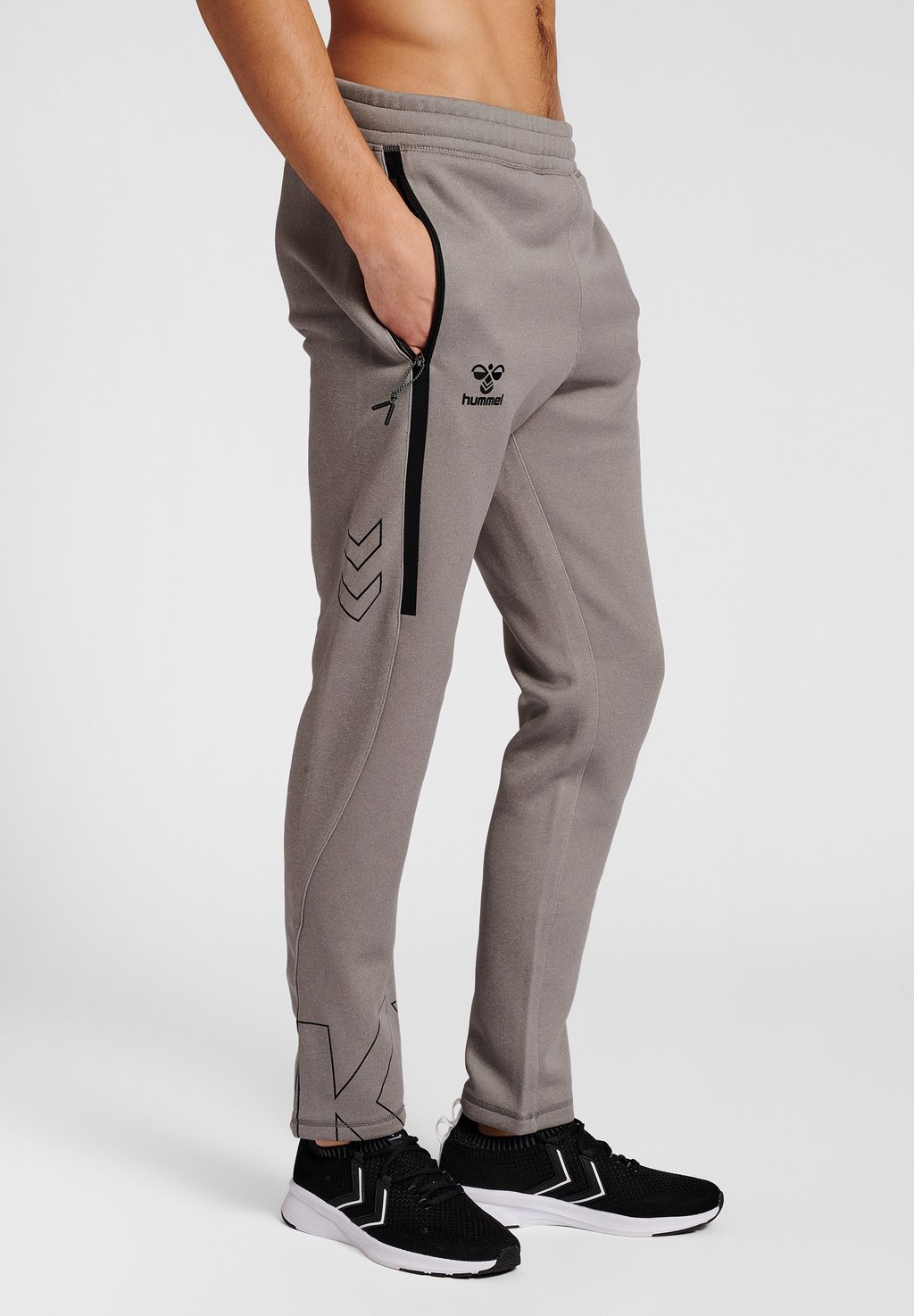 Спортивные брюки Hummel, серый меланж спортивные брюки kappa серый меланж