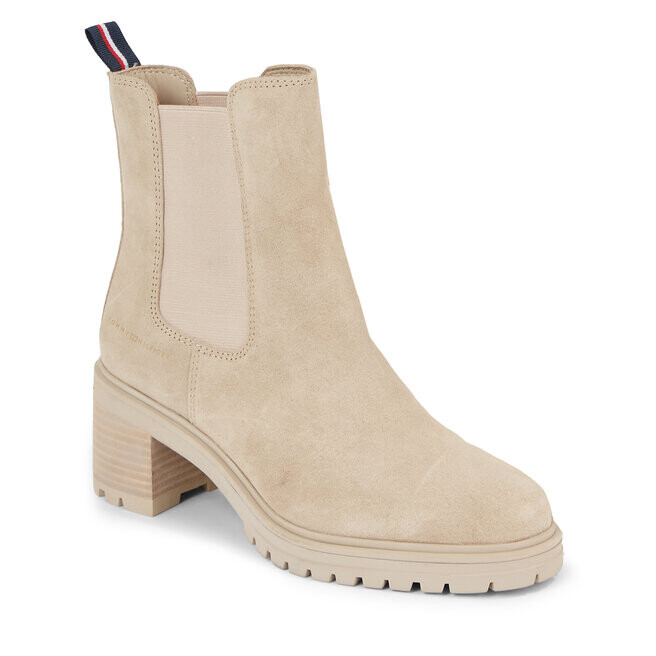 

Ботинки Tommy Hilfiger EssentialMidheel Suede, бежевый