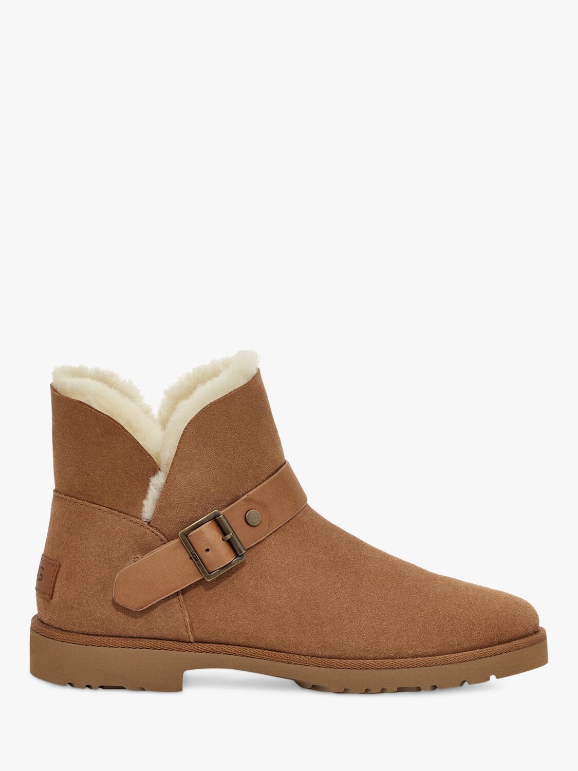 

Замшевые ботильоны Romely с пряжками UGG, каштан