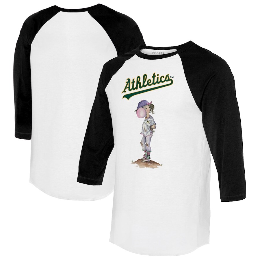 

Футболка с длинным рукавом Tiny Turnip Oakland Athletics, белый