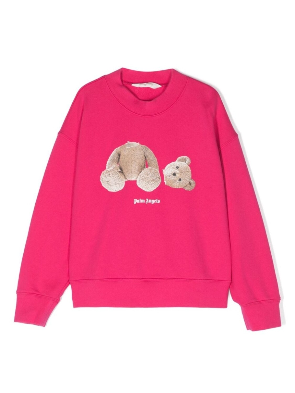 

Palm Angels Kids толстовка с принтом, розовый