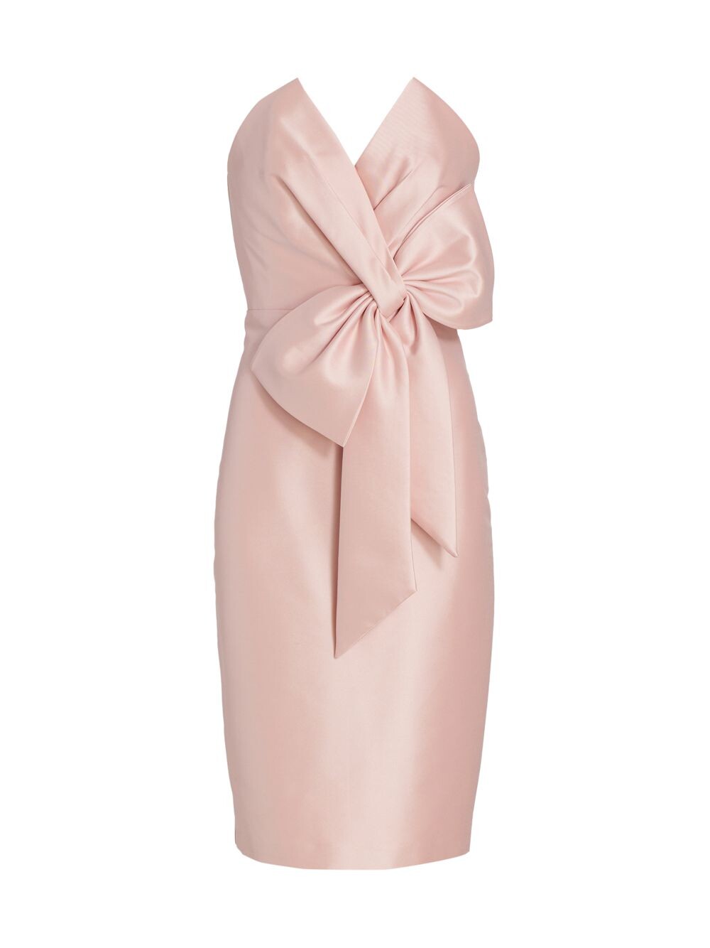 

Коктейльное платье с бантом Badgley Mischka, роза