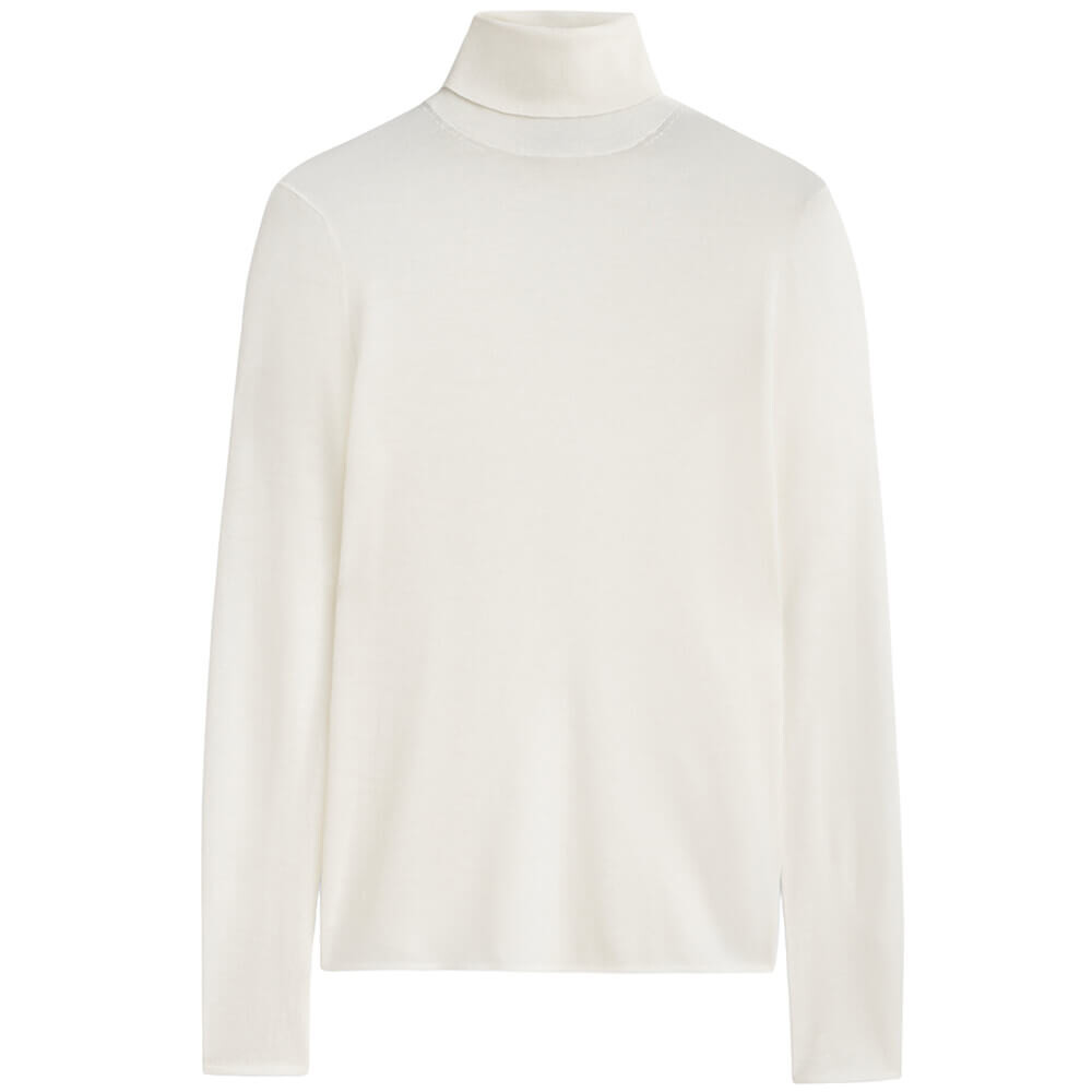 

Водолазка Massimo Dutti Extra Fine Merino Wool, кремовый, Бежевый