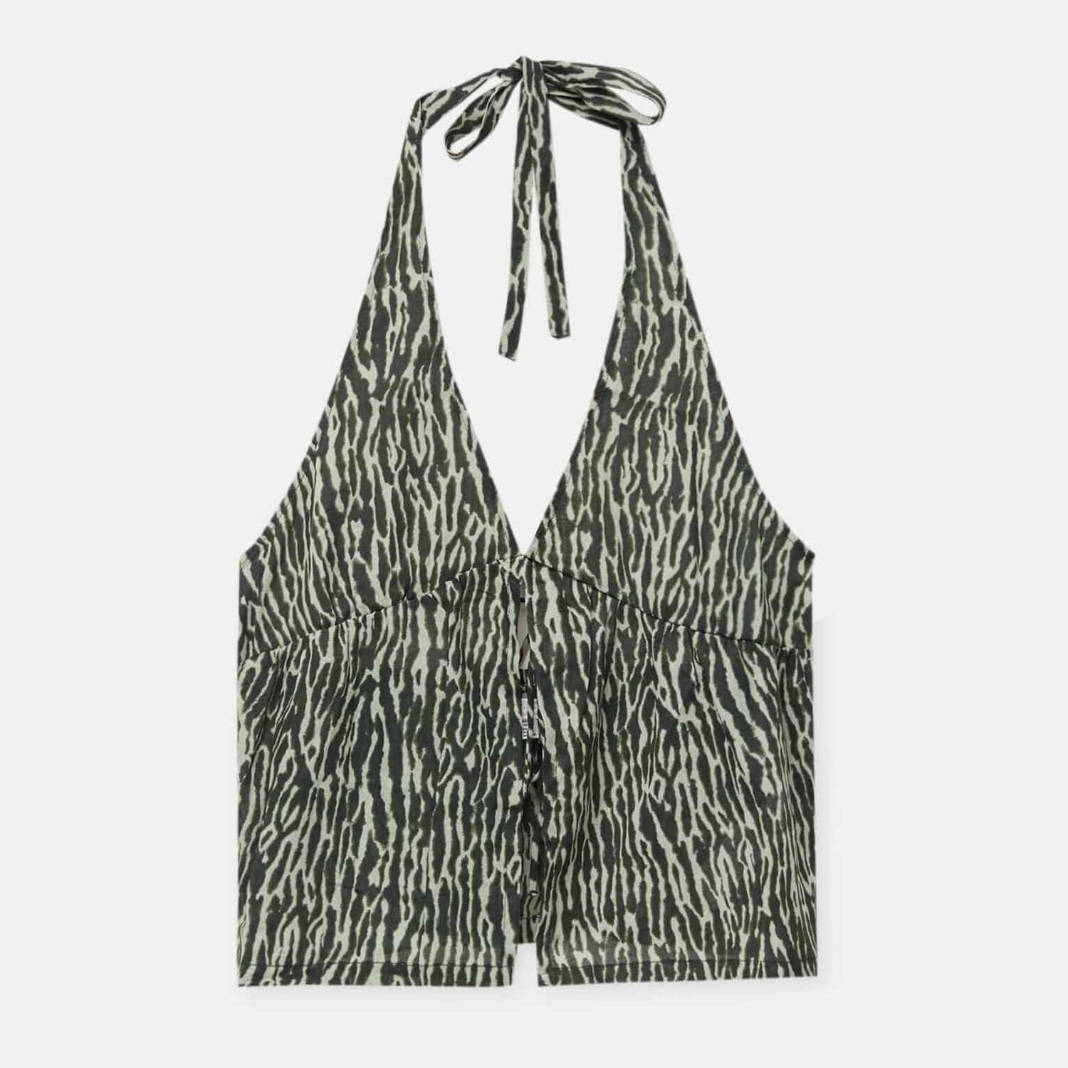 

Топ Pull&Bear Tie-dye Print, хаки