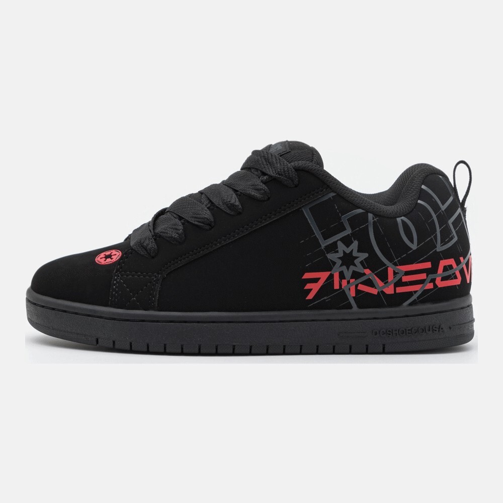 Dc shoes black store and red