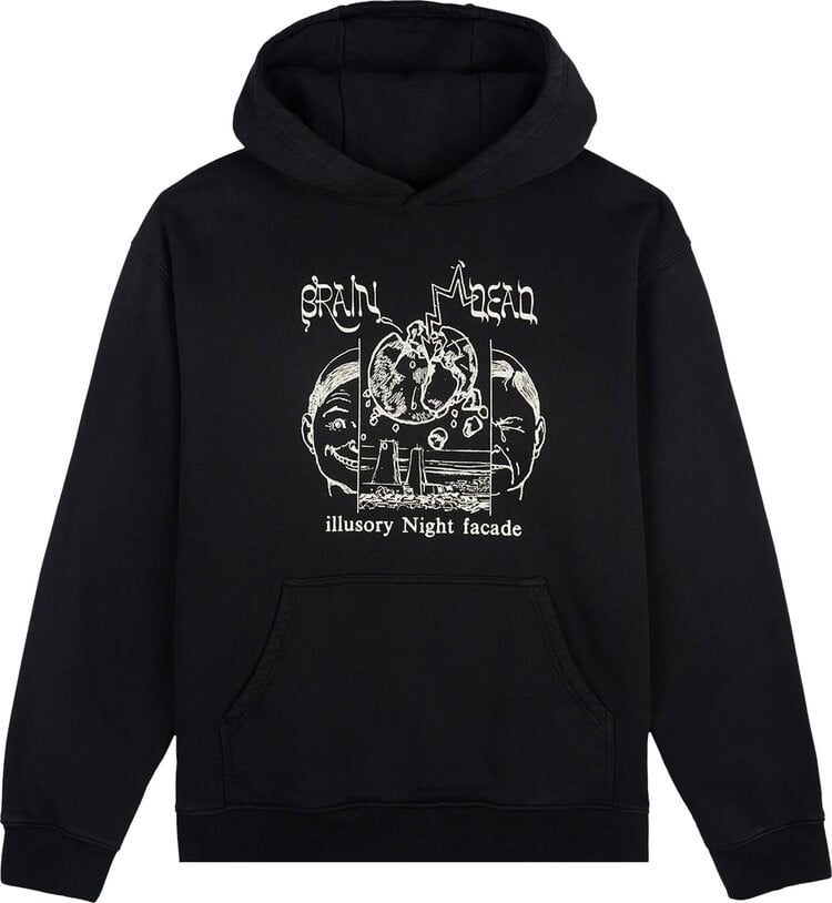 

Худи Brain Dead Night Facade Hoodie 'Black', черный