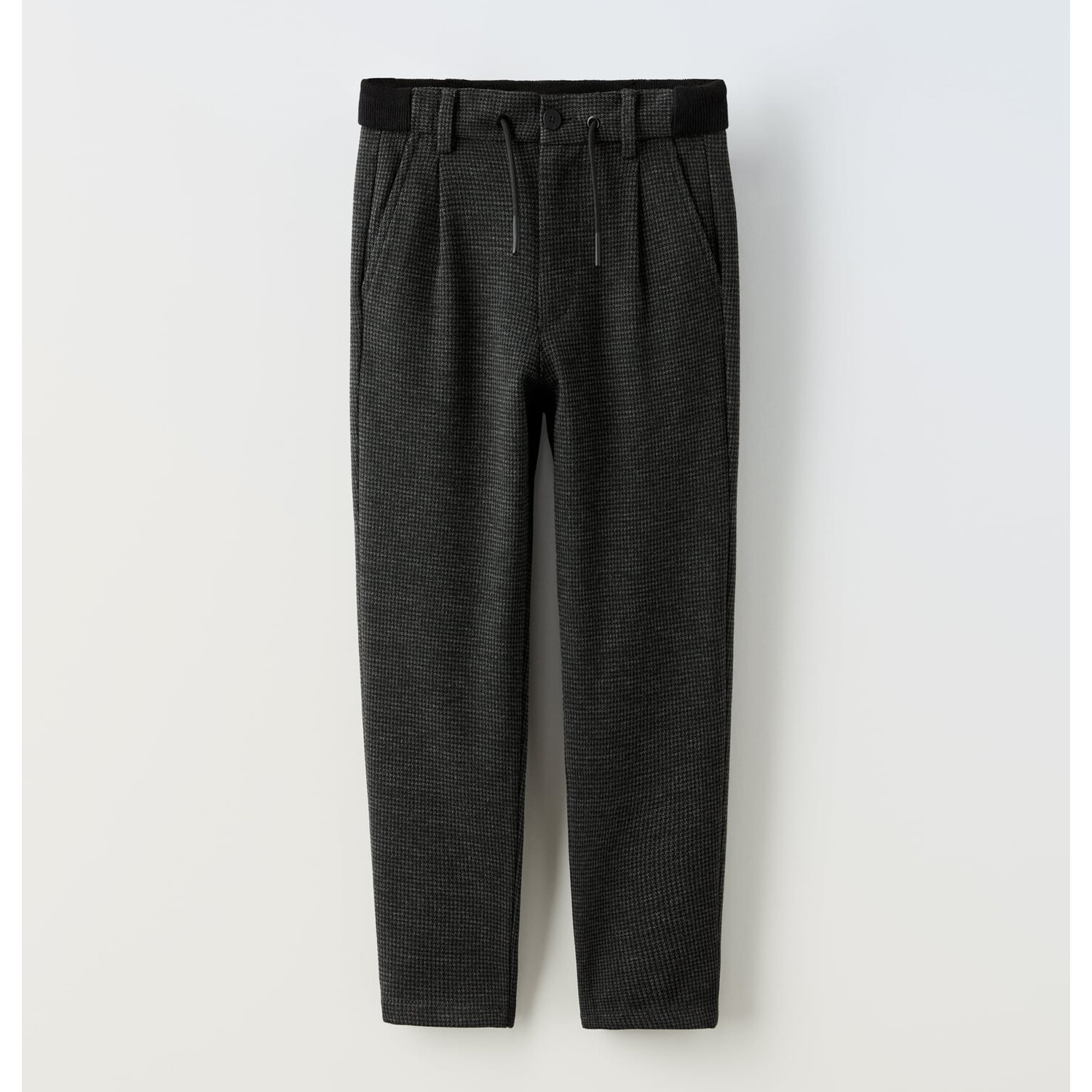 

Брюки с эластичным поясом Zara, серый