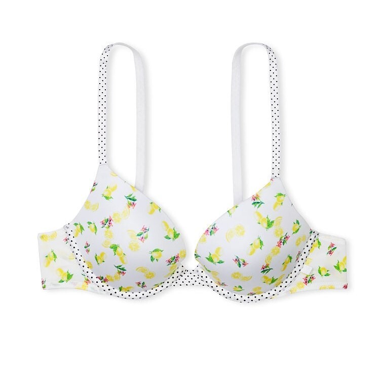 

Бюстгальтер Victoria's Secret Sexy Tee Push-Up, белый, желтый