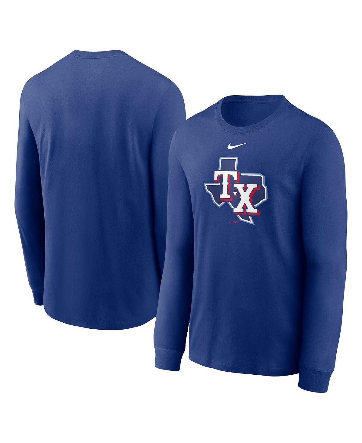 

Мужская футболка с длинным рукавом royal texas rangers с альтернативным логотипом Nike