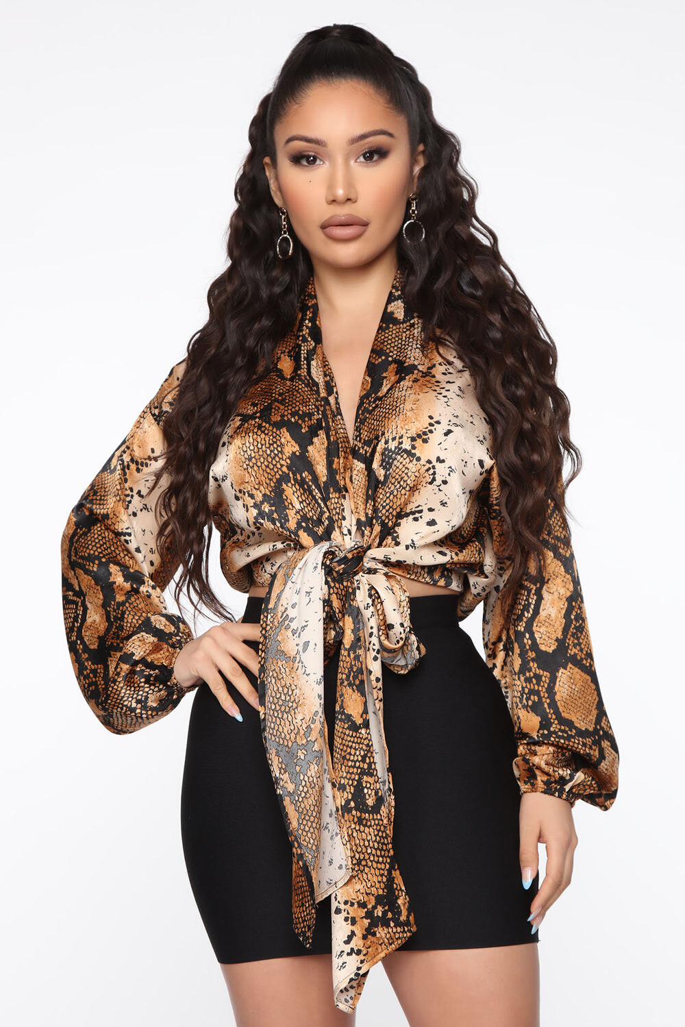 

Блузка Fashion Nova T25860, серо-коричневый