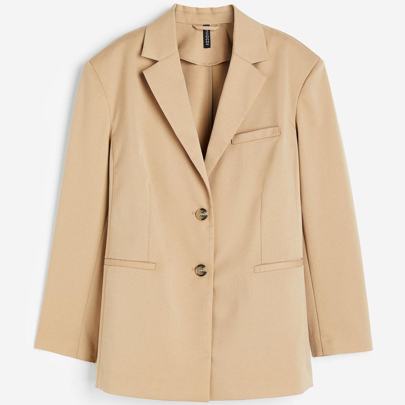 

Блейзер H&M Single-breasted, бежевый