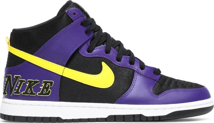 Кроссовки Nike Dunk High Premium EMB 'Lakers', фиолетовый - фото