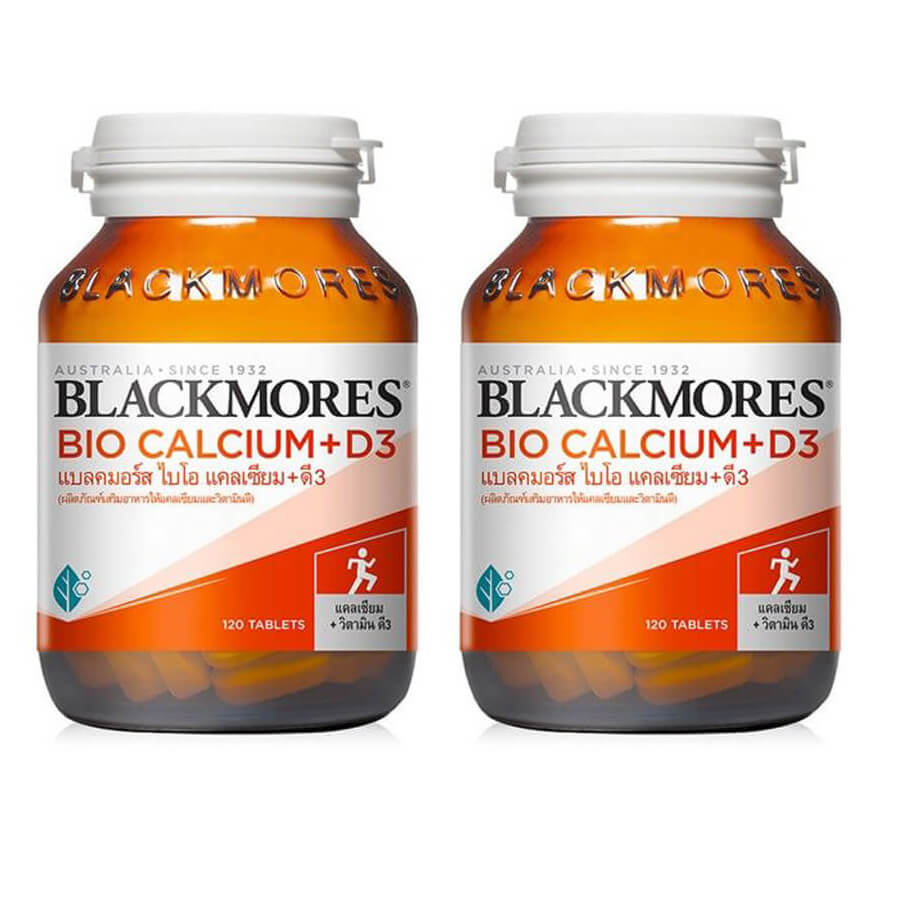 Пищевая добавка Blackmores Bio Calcium + D3, 2 банки по 120 таблеток пищевая добавка exoticmenu рептиам calcium из чистого кальция без витамина d3 для всех видов рептилий и амфибий