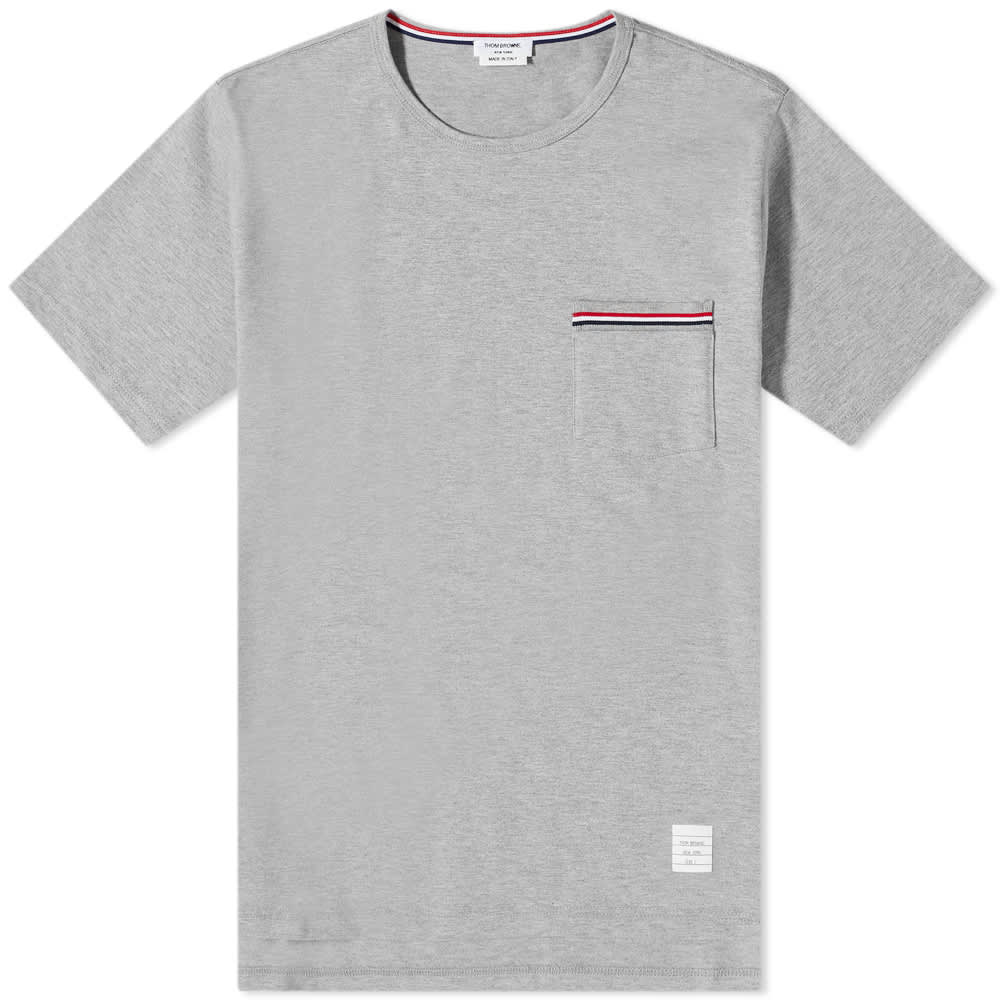 

Футболка Thom Browne Medium Weight Jersey Pocket Tee, Серый