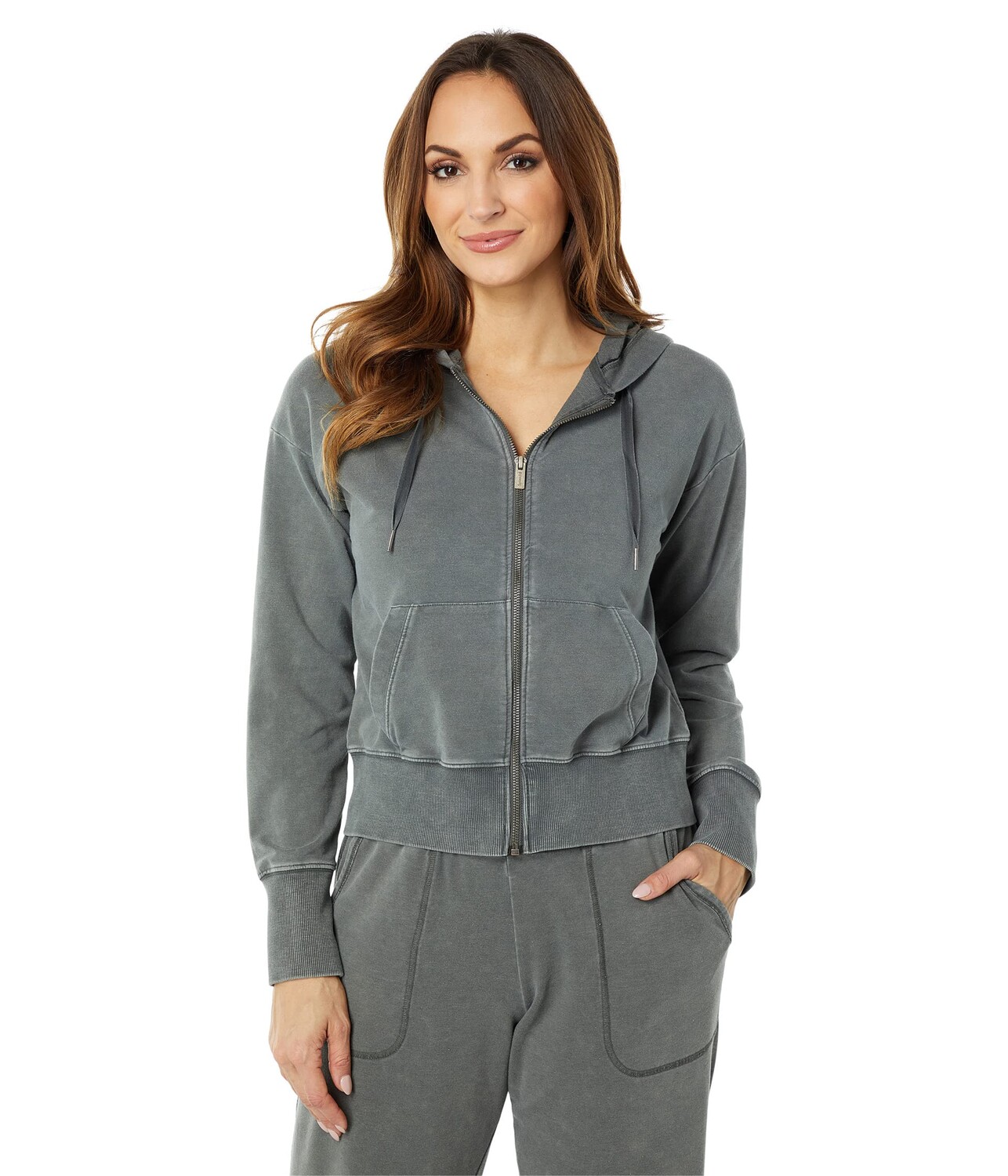 

Худи Splendid, Georgie Mineral Wash Baby French Terry Zip Hoodie