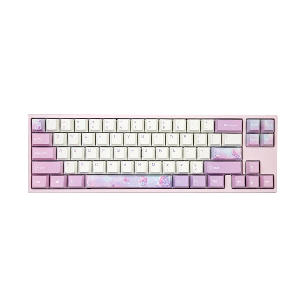 

Механическая игровая проводная клавиатура Varmilo Dreams on Board 68, Cherry MX Silent Red, сиреневый, англ. раскладка