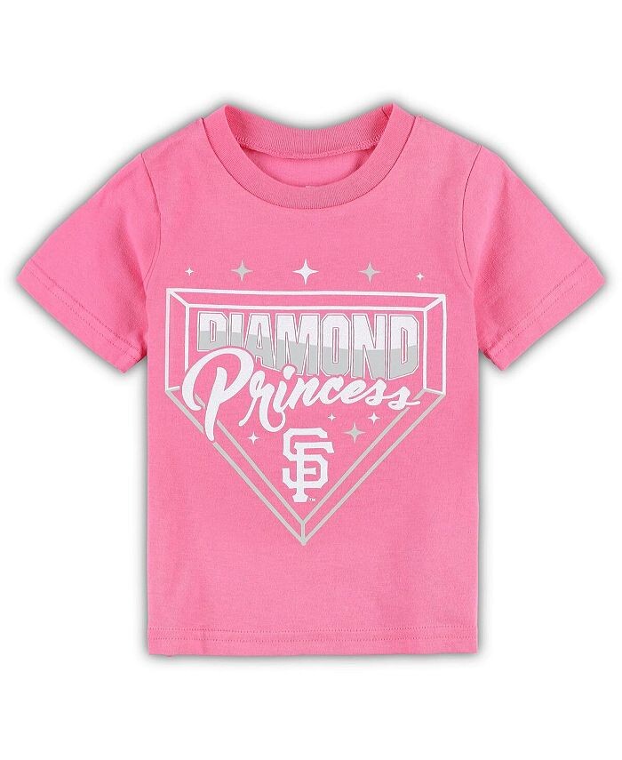 

Розовая футболка San Francisco Giants Diamond Princess для девочек-подростков Outerstuff, розовый
