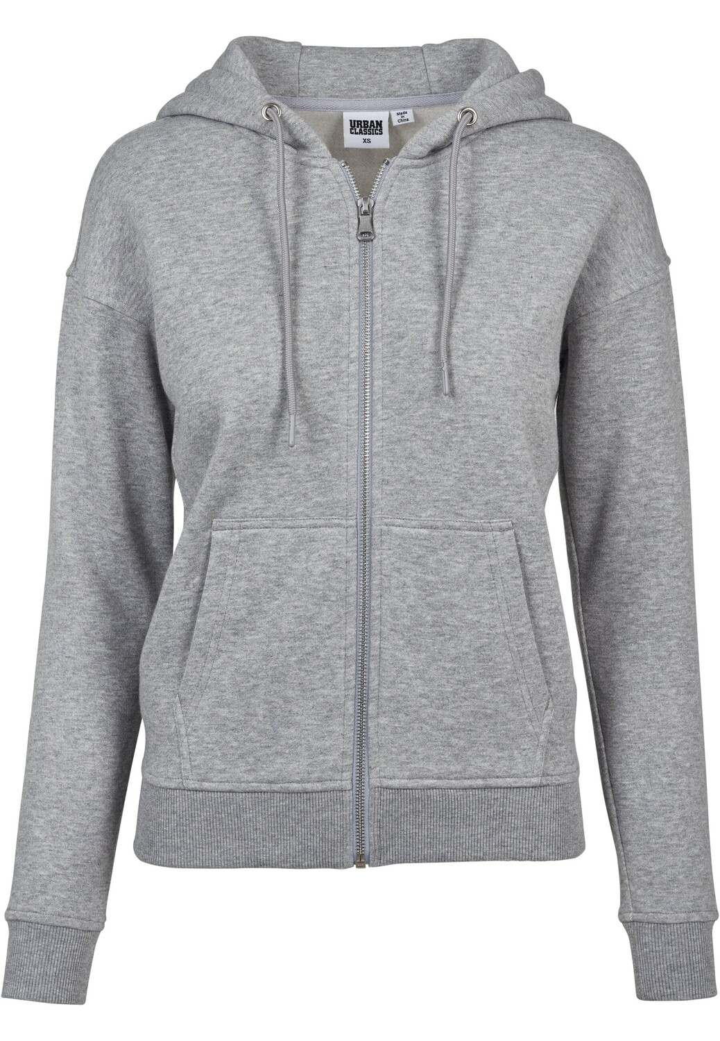 

Толстовка Urban Classics Zip Kapuzenpullover, серый