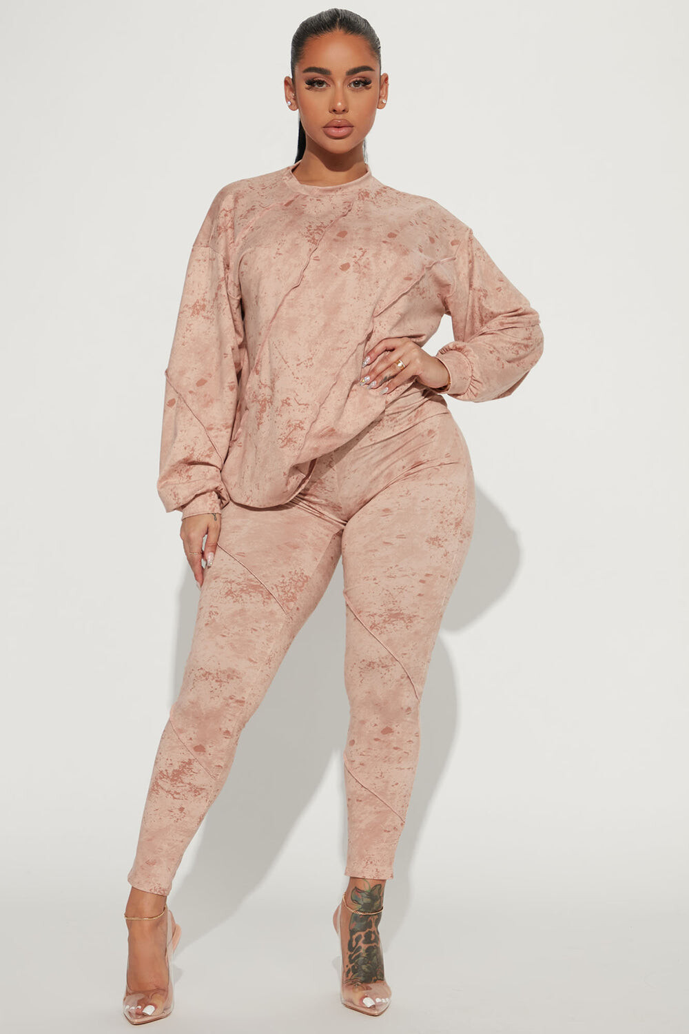

Леггинсы Fashion Nova TP4208, лиловый