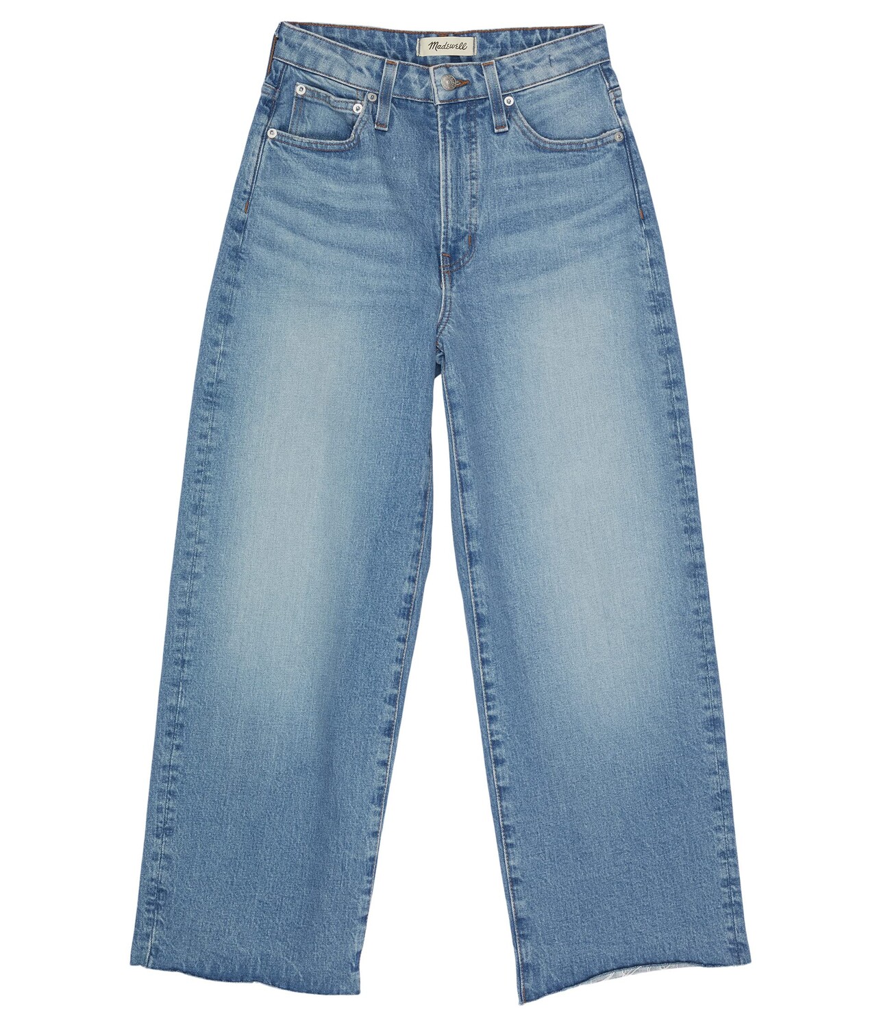 

Джинсы Madewell, The Curvy Perfect Vintage Wide-Leg Crop Jean in Catlin Wash