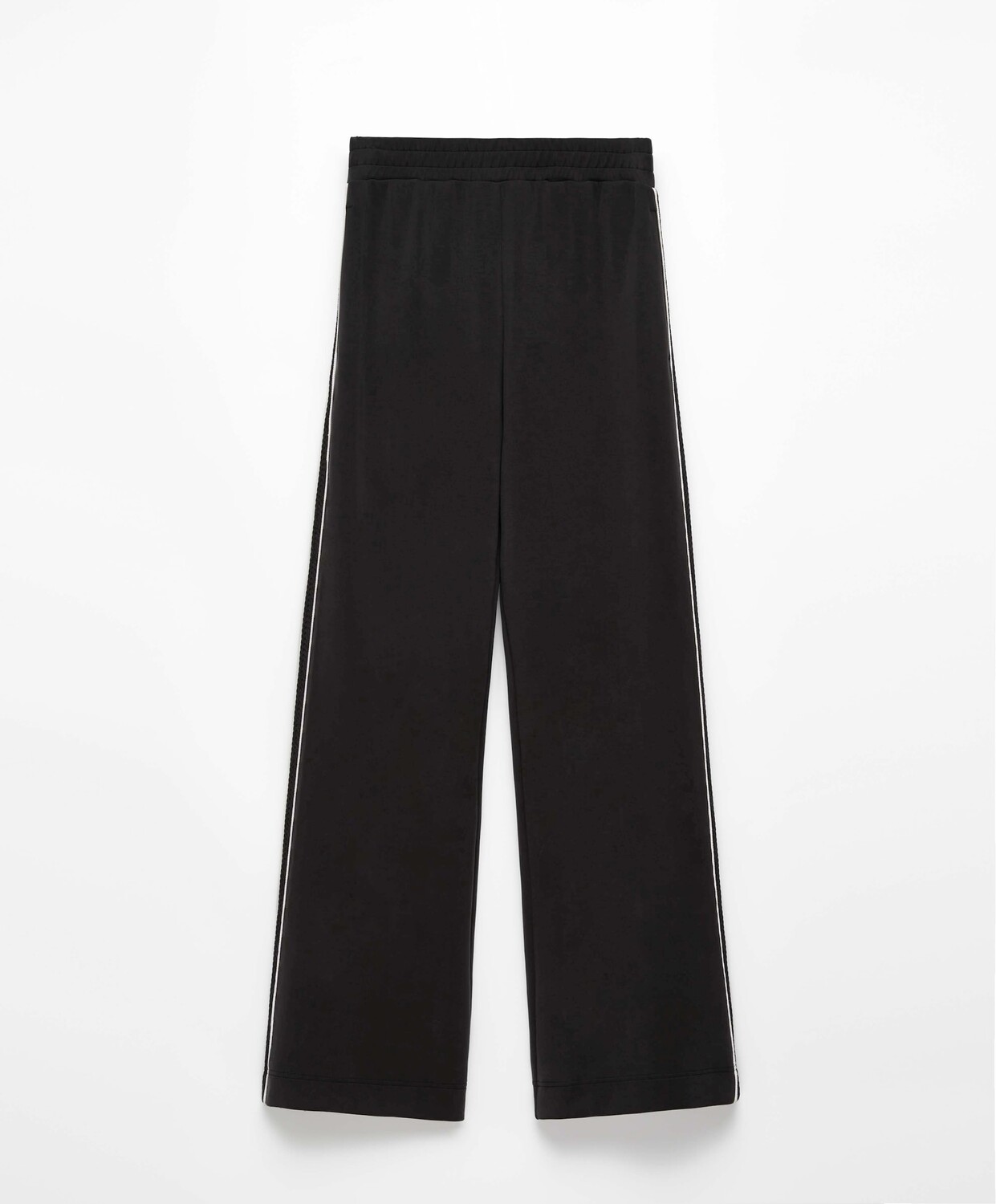 

Брюки Oysho Side Appliqué Modal Flare, черный