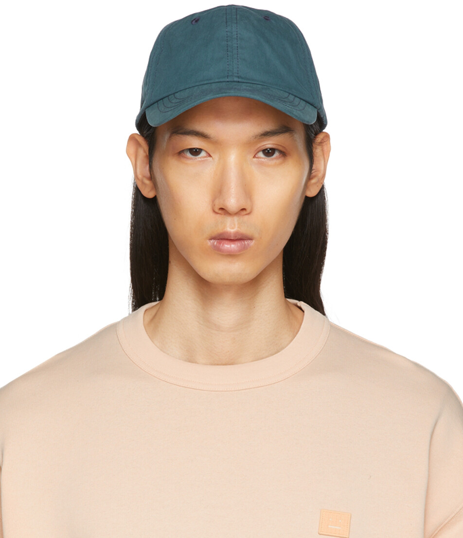 

Синяя поплиновая кепка Acne Studios