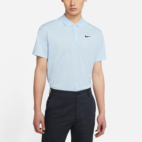 

Поло Nike Dri-Fit Victory Logo Quick Dry Breathable, светло-голубой
