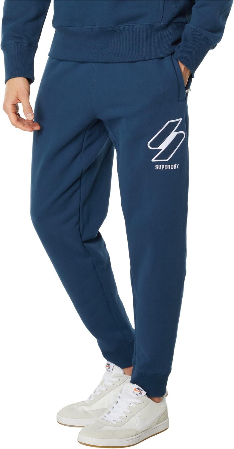 

Классические джоггеры с аппликацией Code SL Superdry, цвет Zinc Blue