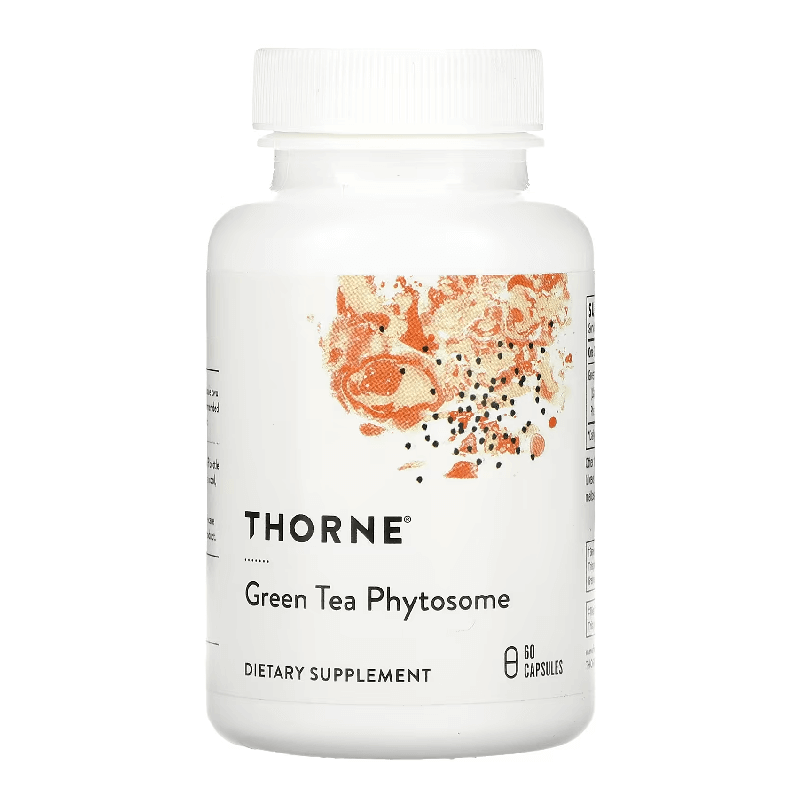 Фитосомы зеленого чая Thorne Research 250 мг, 60 капсул дикальций малат thorne research 250 мг 120 капсул