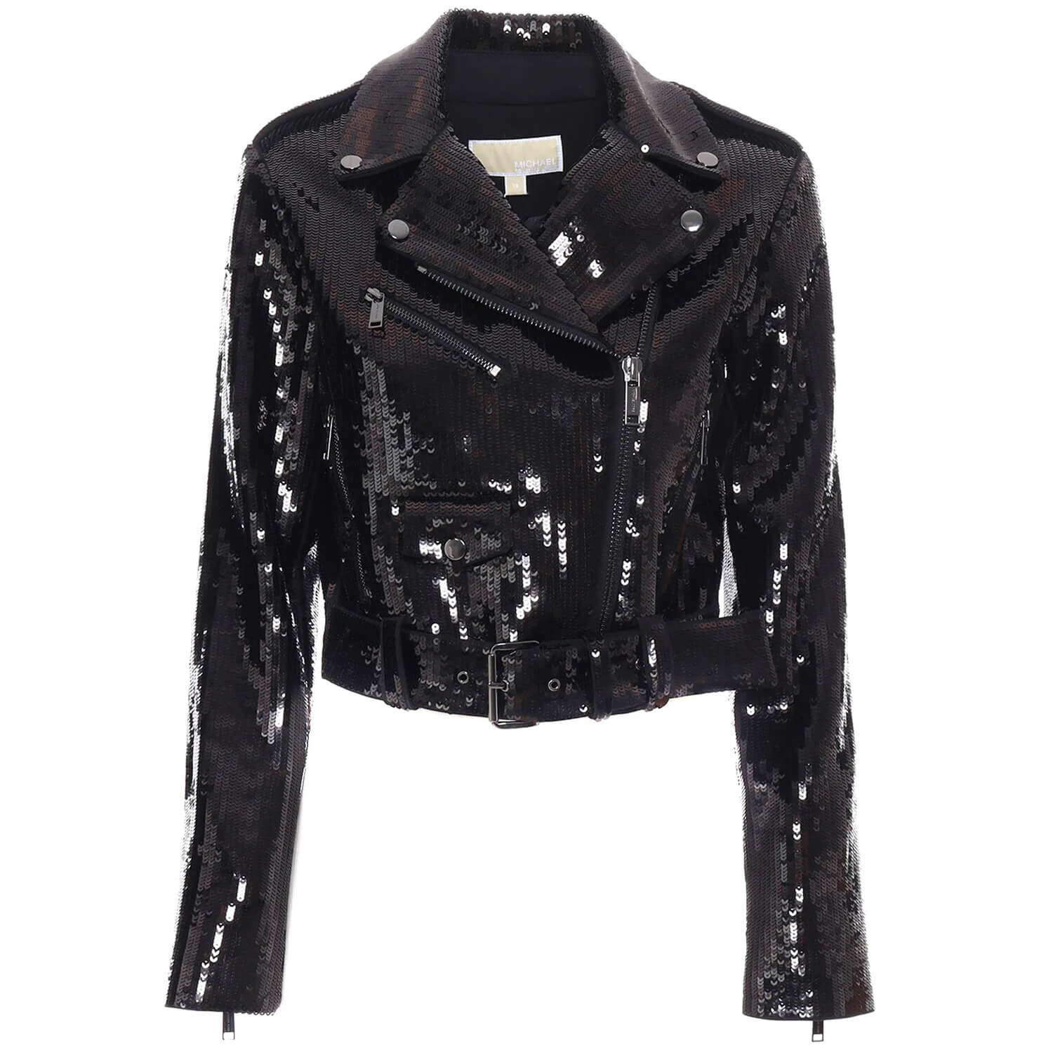 

Куртка Michael Kors Sequined Biker, черный