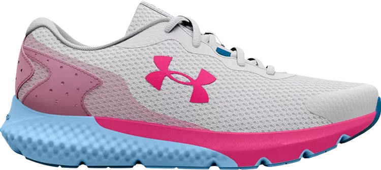 

Кроссовки Under Armour Charged Rogue 3 GS Halo Grey Peninsula Blue, серый