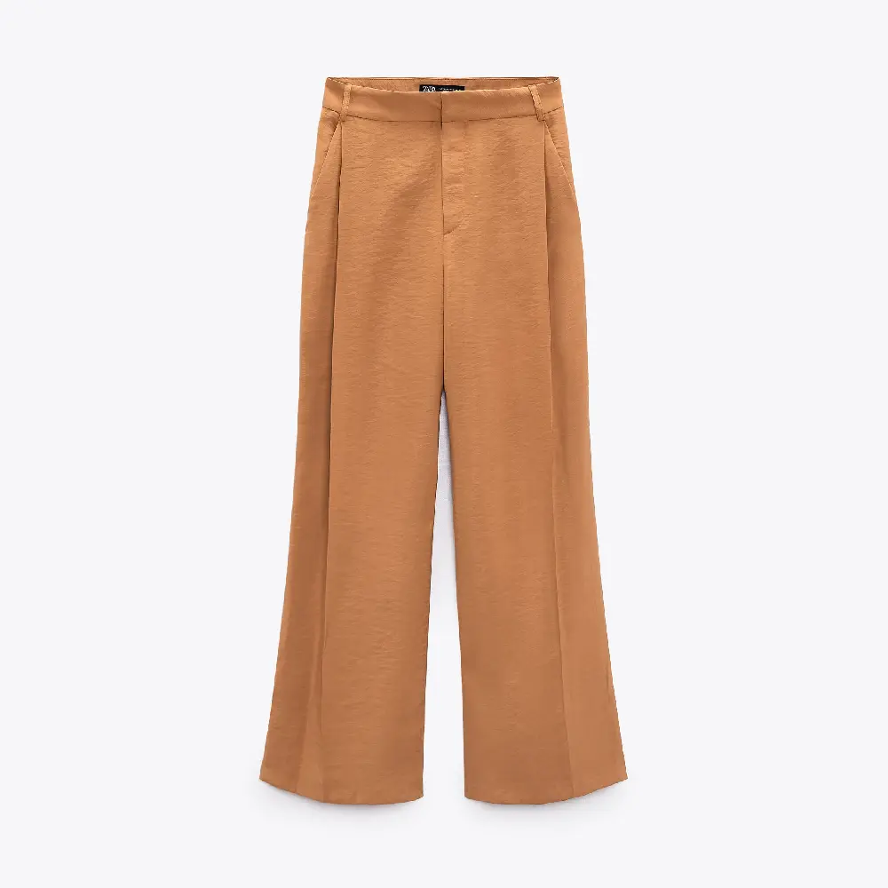 

Брюки Zara Full Length, коричневый