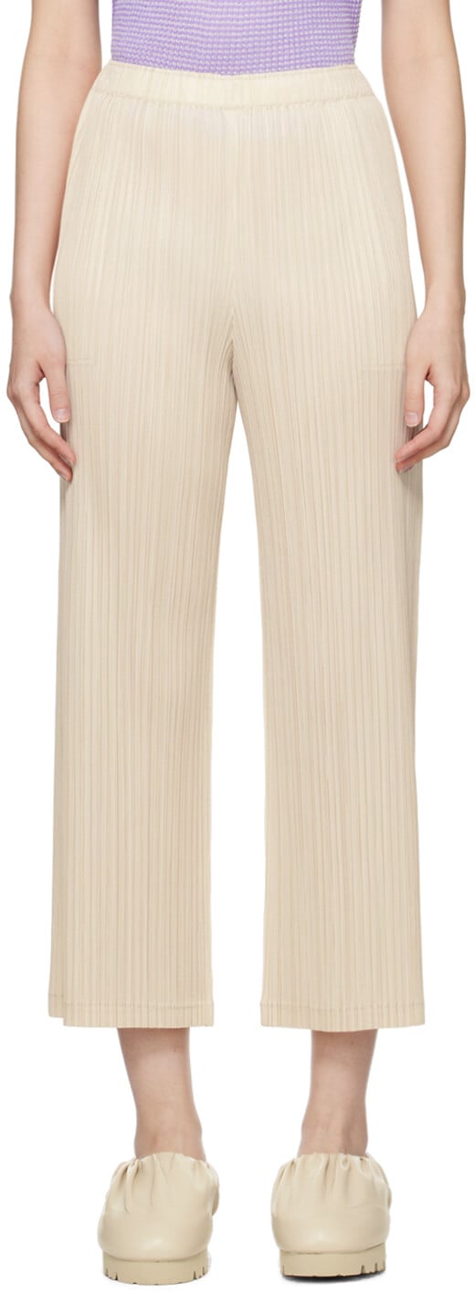 

Толстые брюки Off-White 2 Pleats Please Issey Miyake