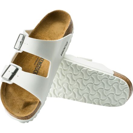 цена Узкие сандалии Arizona женские Birkenstock, цвет White Birko Flor