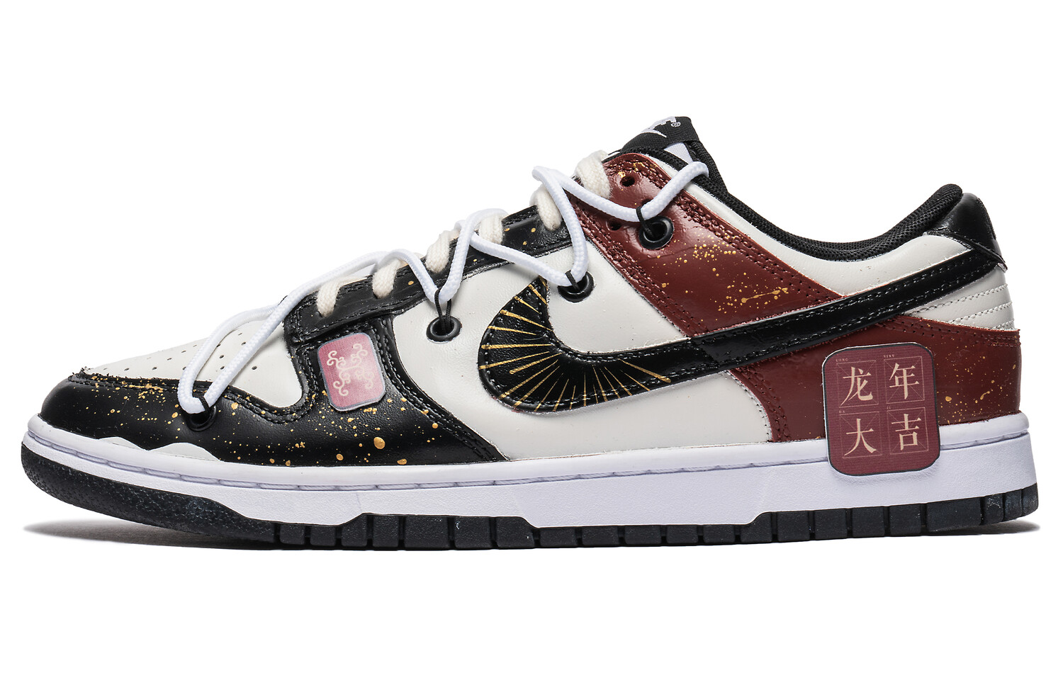 

Кроссовки Nike Dunk Skateboarding Shoes Men Low-top Black/Red, красный