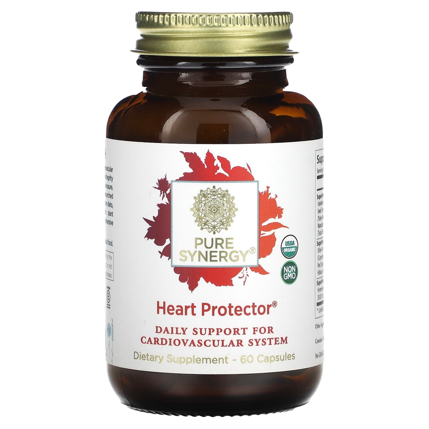

Heart Protector, пищевая добавка для поддержки здоровья сердца, 60 капсул, Pure Synergy