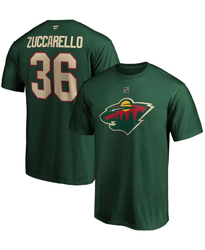 

Мужские коврики Zuccarello Green Minnesota Wild Аутентичная футболка с именем и номером команды Fanatics, зеленый