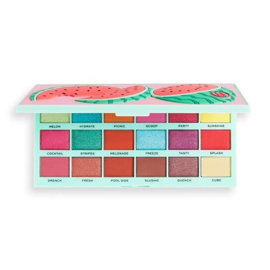 

Палитра теней для век «Арбуз», 22 г Makeup Revolution, I Heart Revolution Tasty Eyeshadow Palette, разноцветный