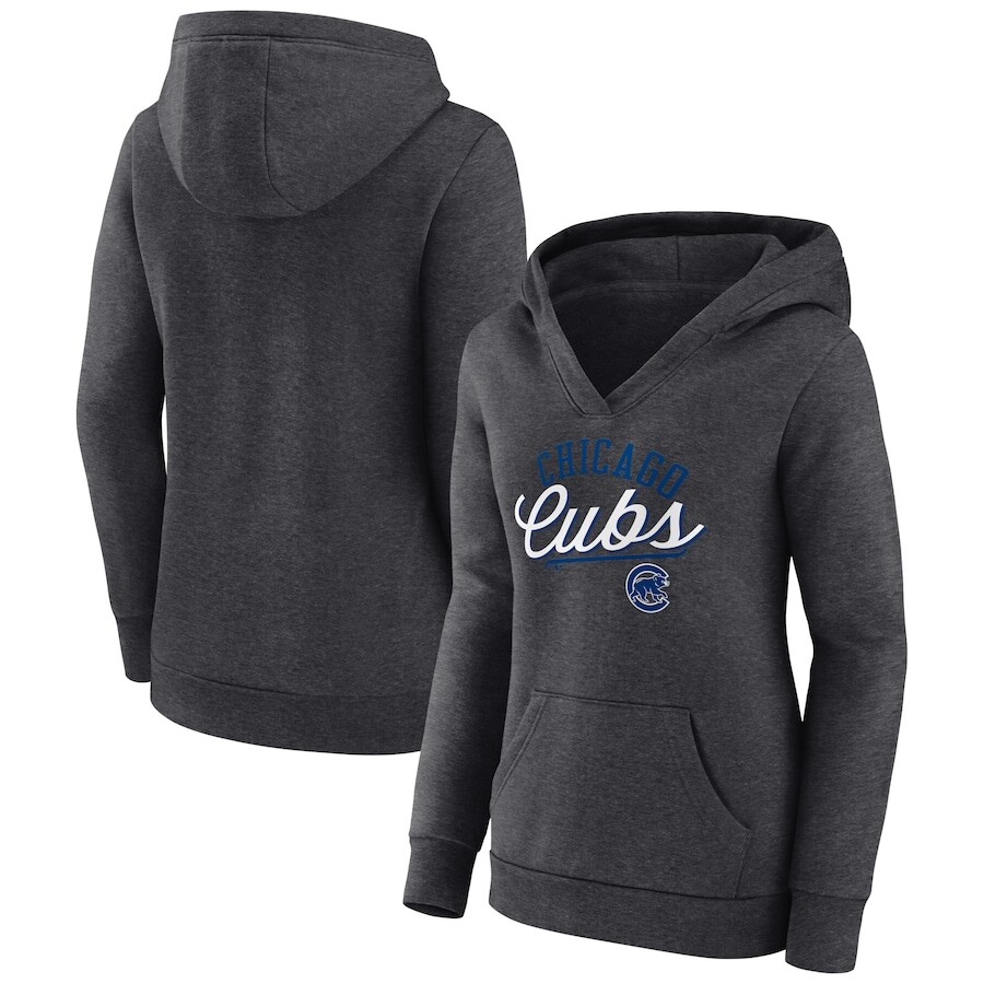 

Пуловер с капюшоном Fanatics Branded Chicago Cubs, угольный
