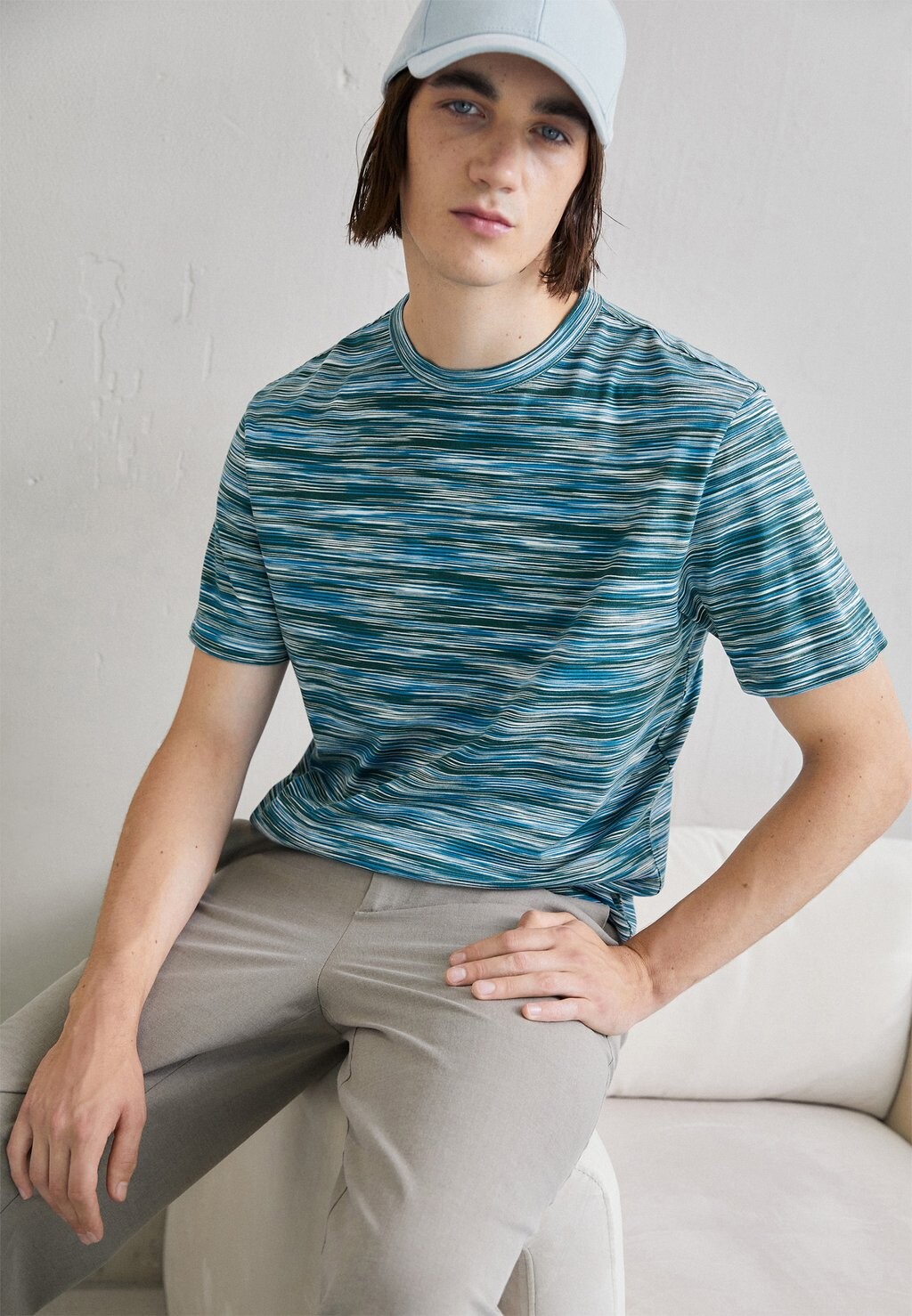 

Футболка с принтом SHORT SLEEVE Missoni, синий космос