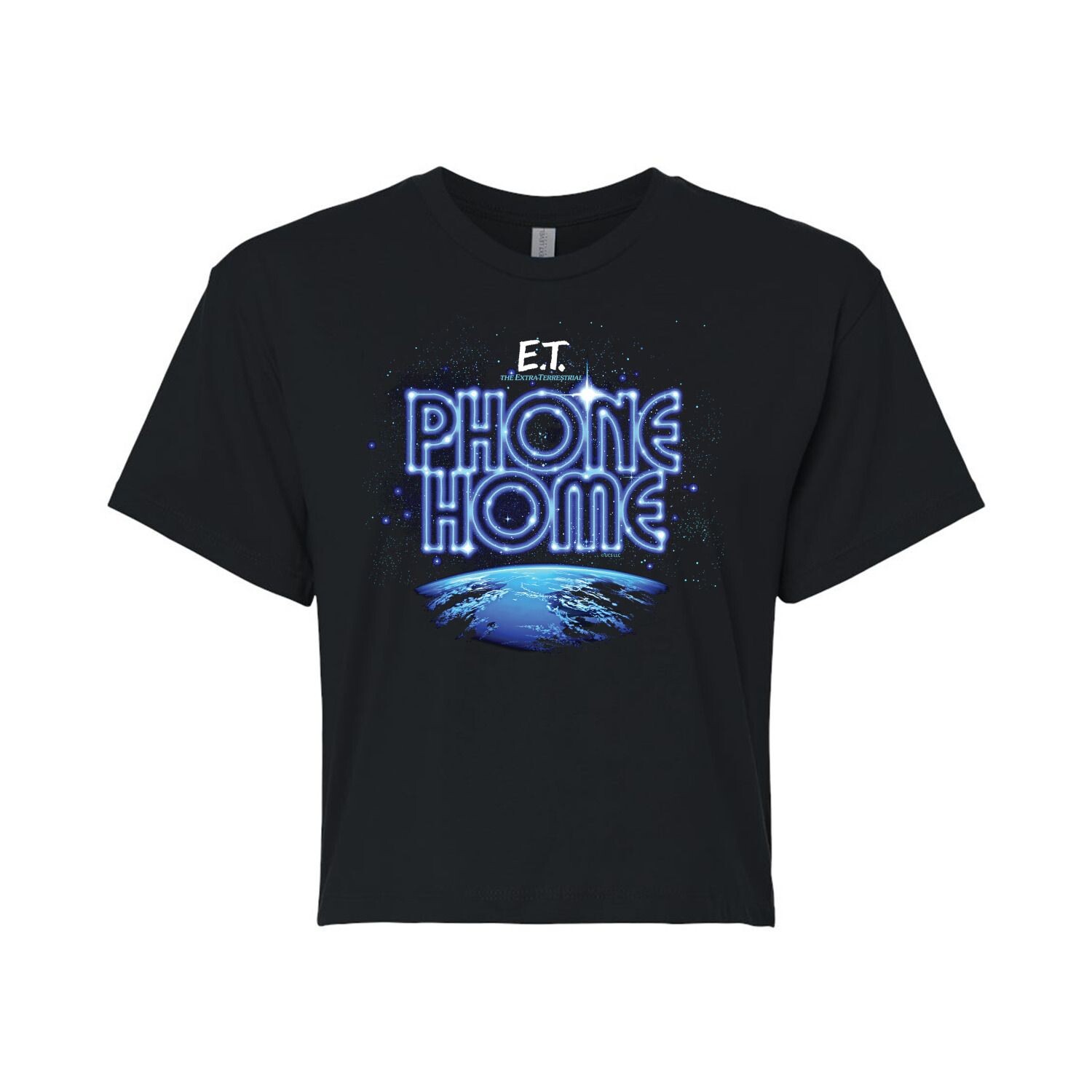 

Юниоры E.T. Укороченная футболка с рисунком Phone Home Licensed Character