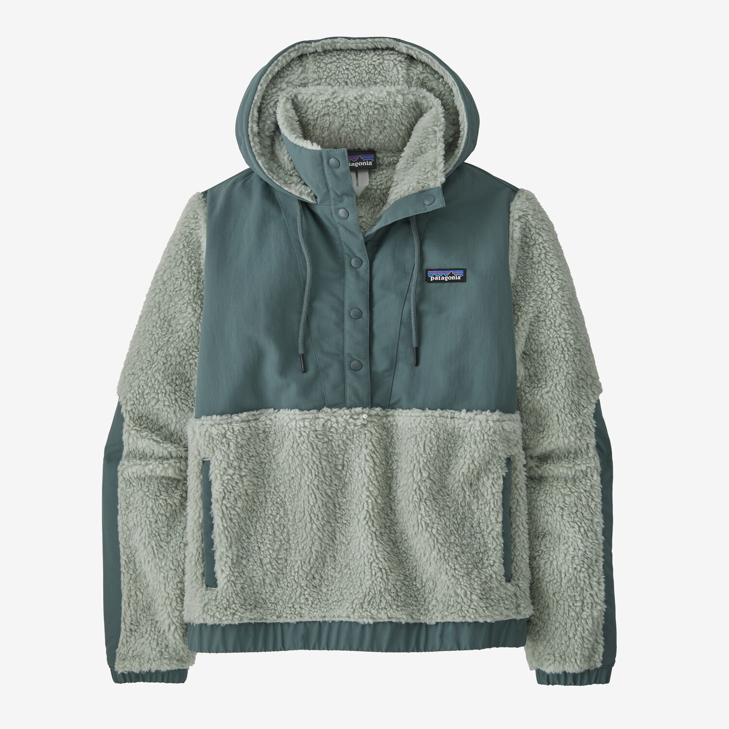 

Женский флисовый пуловер Retro-X с отделкой ракушками Patagonia, зеленый