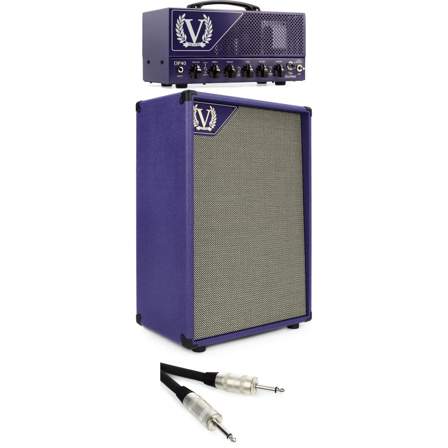 

Victory Amplification DP40 The Duchess 40-ваттная гитарная головка и 2 динамика открытого типа размером 12 дюймов