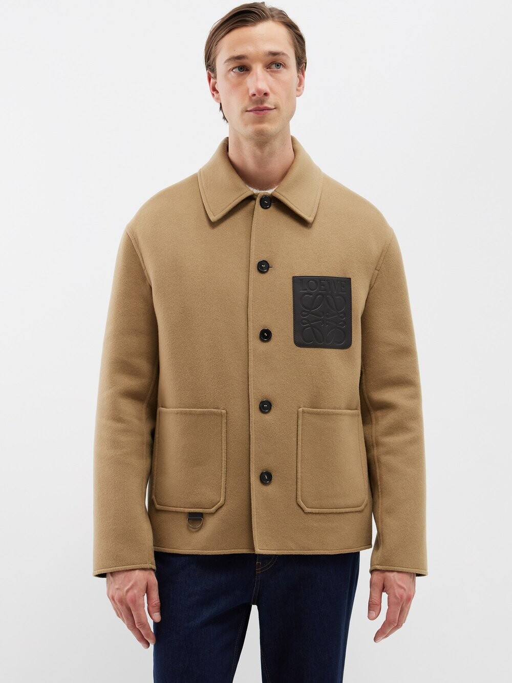 

Куртка anagram из смесовой шерсти LOEWE, бежевый
