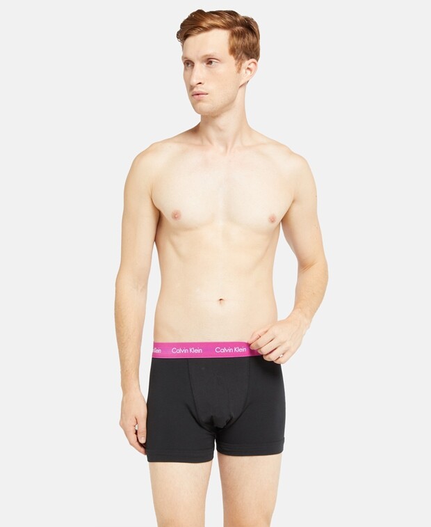 

Шорты-боксеры, комплект из 3 шт. Calvin Klein, неоново-розовый